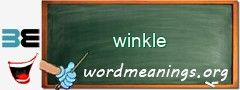 WordMeaning blackboard for winkle